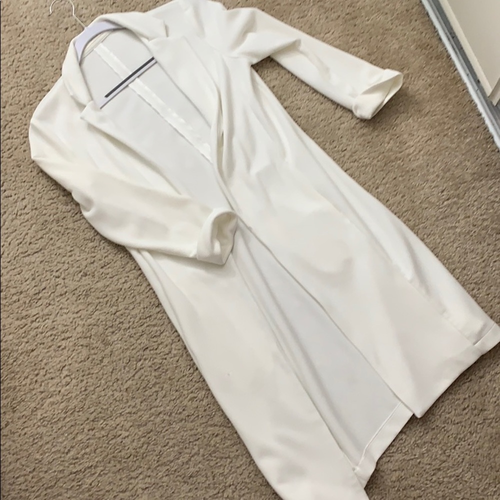 long white cardigan